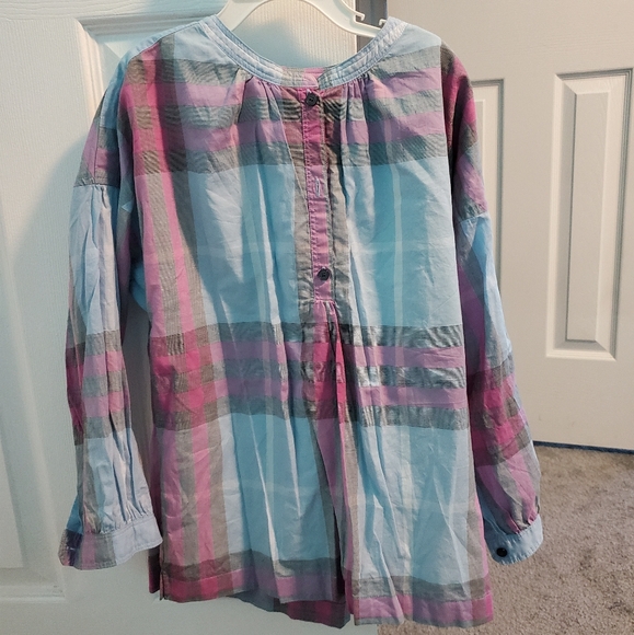 Pink Burberry Shirt For Girls Burberry Kids Check Label Cotton T